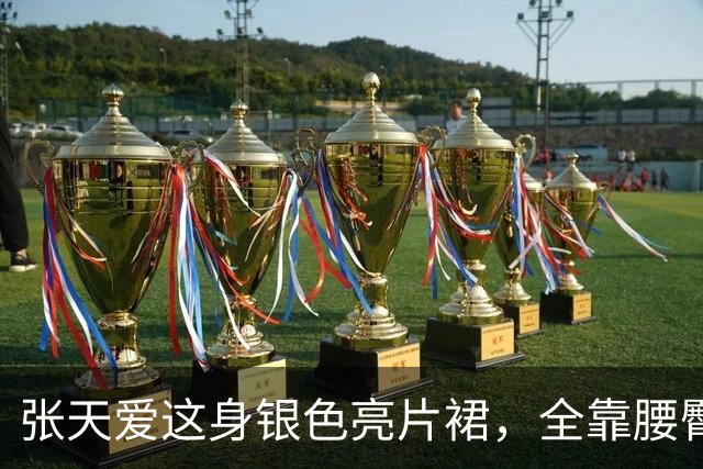 张天爱这身银色亮片裙，全靠腰臀那道弧线撑住