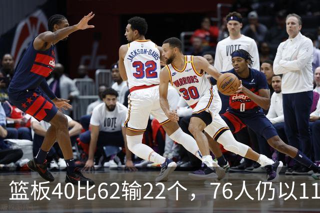 篮板40比62输22个，76人仍以11分优势拿下雄鹿